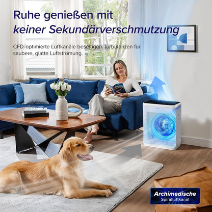 Levoit Vital 200S Smart Air Purifier 416m³/h – HEPA 99,97%, 87m², Pet Mode, 24dB, Alexa, White/Black