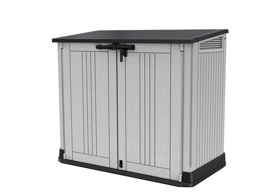 880L Outdoor Garden Storage Shed with Lockable Doors & Weatherproof Design