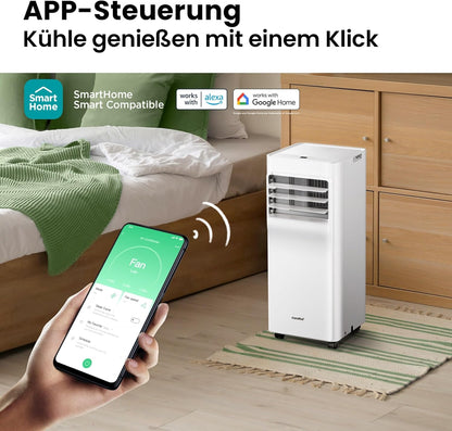 Comfee Breezy Cool Pro 2.6 Portable Air Conditioner 9.000 BTU – A, R290, App & Alexa, White