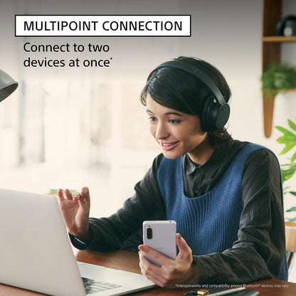 Sony WH-CH720N Wireless Headphones, Active Noise Cancelling, 35h Battery, Bluetooth 5, Black