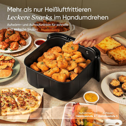 Cosori TurboBlaze CAF-DC601-KEU Air Fryer 6L – DC-Motor, 5 Fan Speeds, 30–230°C, Dark Grey