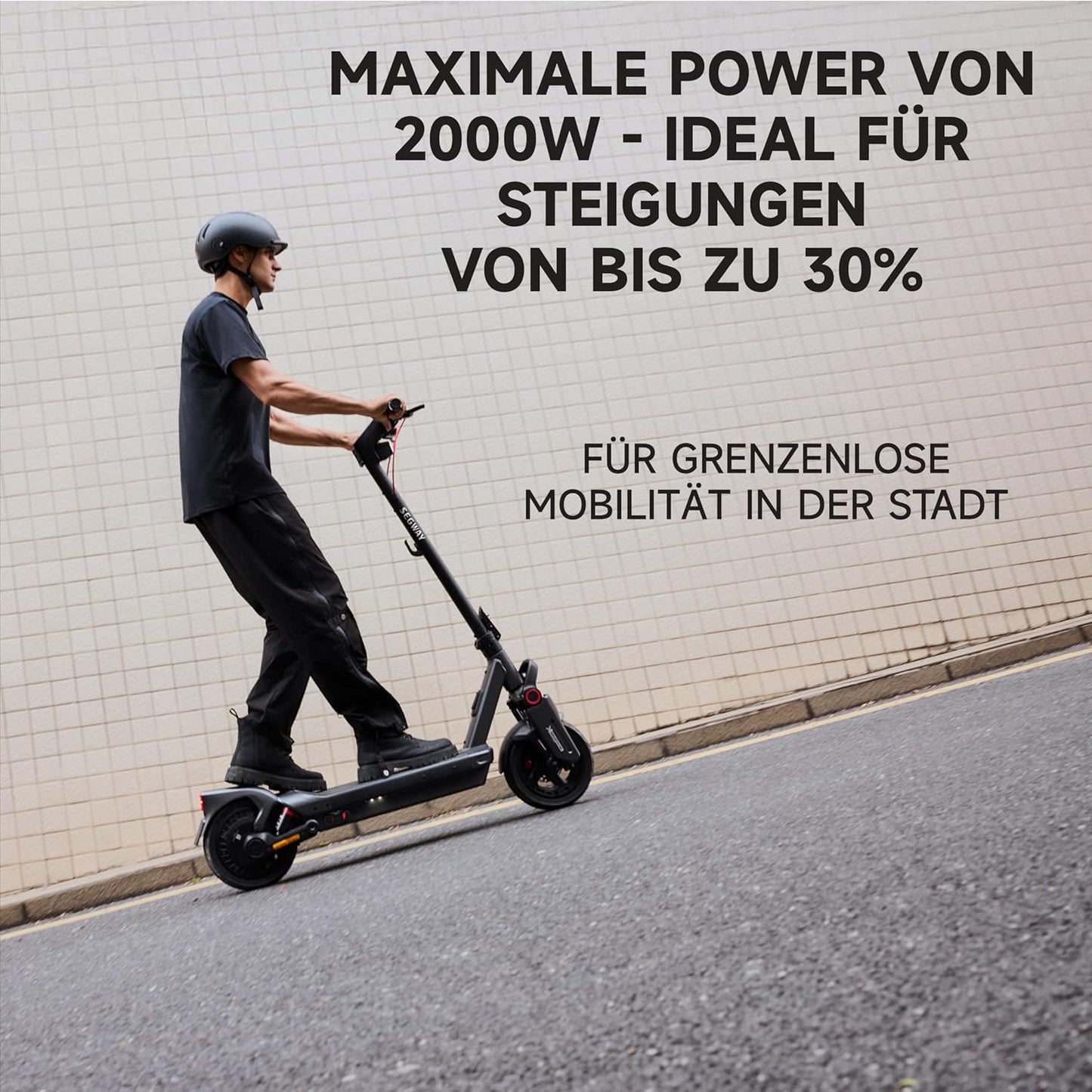 Segway-Ninebot MAX G3 D E-Scooter, Up to 80 km Range, 11 Zoll Self-Sealing Pneumatic Tyres, Full Suspension, TFT Display, FlashCharge, Apple Find My, Foldable, Black