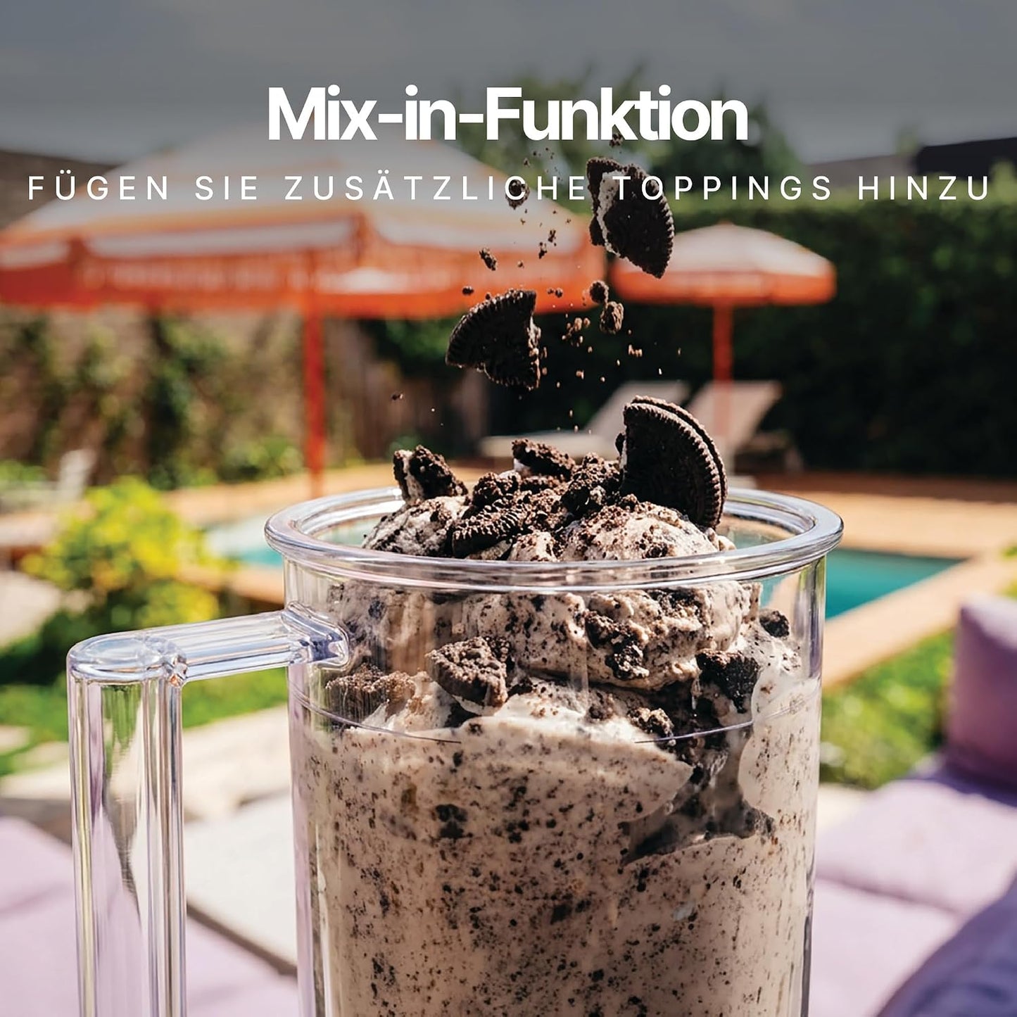 SEEGER MultiCream Ice Cream Maker 10-in-1 1,5 L – SmartSpin, 3 EasyCups, Touchscreen, Black