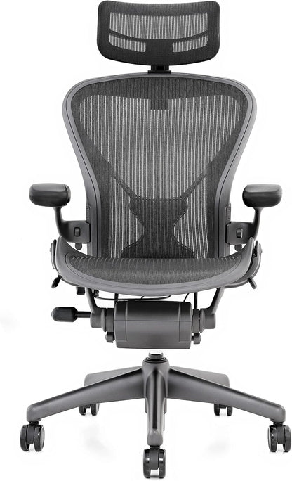 Herman Miller Aeron Classic Office Chair Size B, Refurbished, Ergonomic, Black
