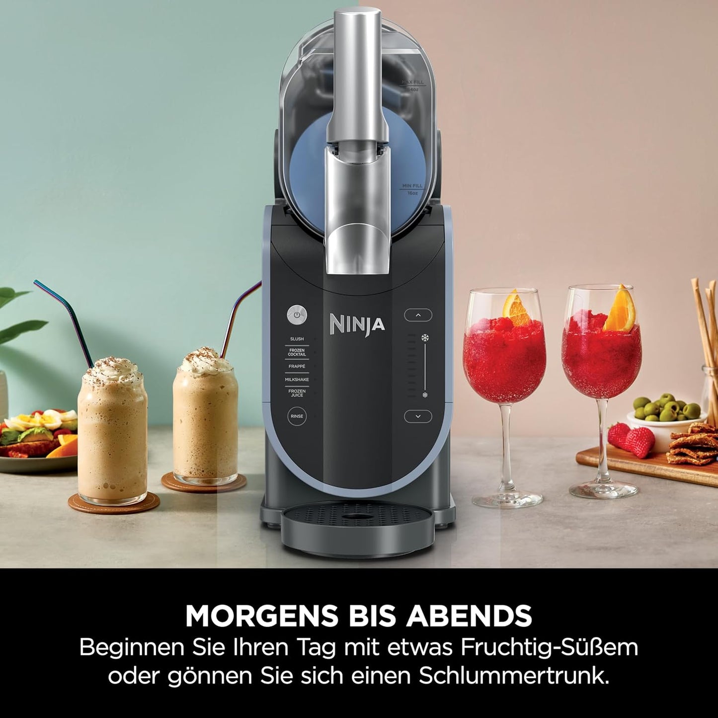 Ninja FS301EUPK SLUSHi Maschine 1,9 L – 5 Programmes, Rapid Chill, WhisperChill Kompressor, Pink