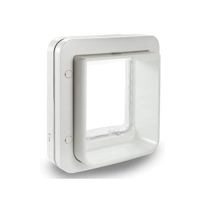 SureFlap Microchip DualScan Cat Flap for Cats – White Small