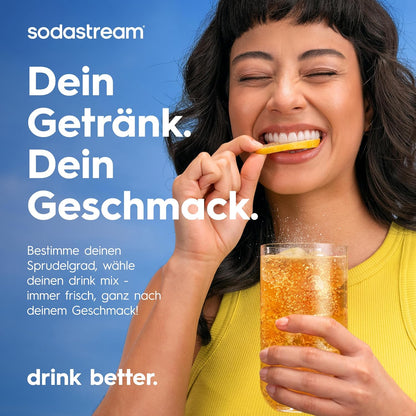 SodaStream TERRA Sparkling Water Maker – Quick Connect CO2, 3x KST Plastic Bottle 1L, Black