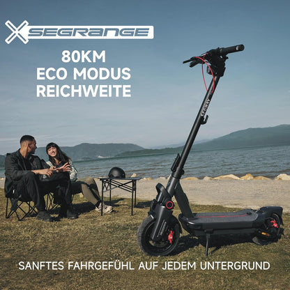 Segway-Ninebot MAX G3 D E-Scooter, Up to 80 km Range, 11 Zoll Self-Sealing Pneumatic Tyres, Full Suspension, TFT Display, FlashCharge, Apple Find My, Foldable, Black