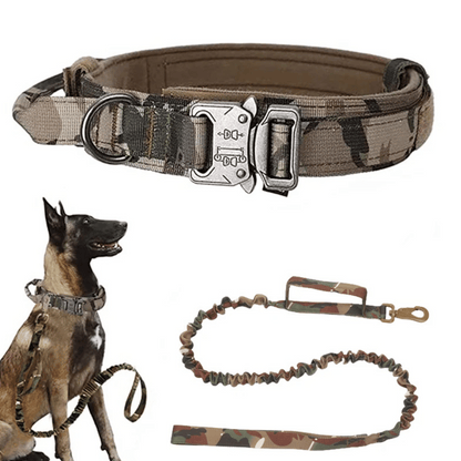 Tactical Dog Collar And Leash Set For Large Dogs