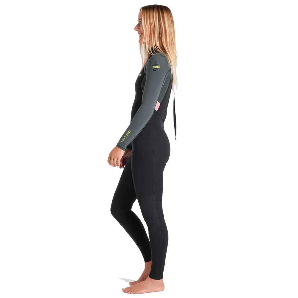C-Skins NuWave Element 3/2mm Womens FL Back Zip Black Forest