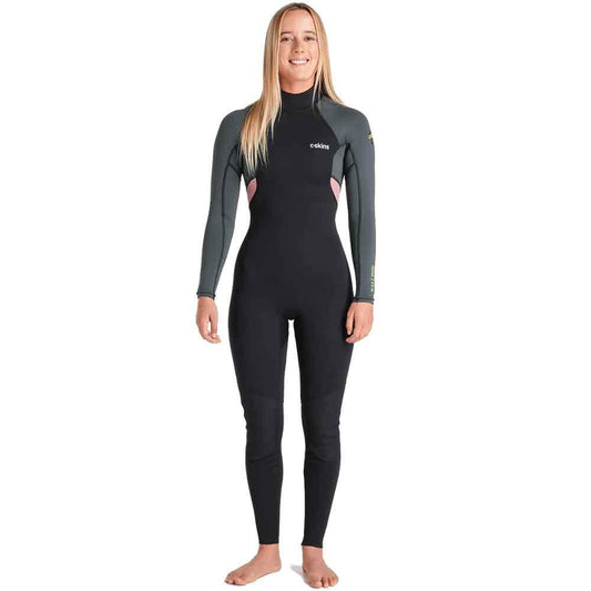 C-Skins NuWave Element 3/2mm Womens FL Back Zip Black Forest