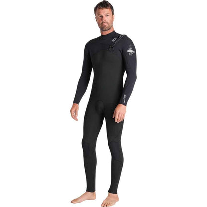 C-Skins NuWave Session 4/3mm Mens GBS Chest Zip Black / Black