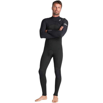 C-Skins NuWave Session 4/3mm Mens GBS Chest Zip Black / Black