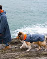 Dog Dryrobe Coat - Grey/Orange