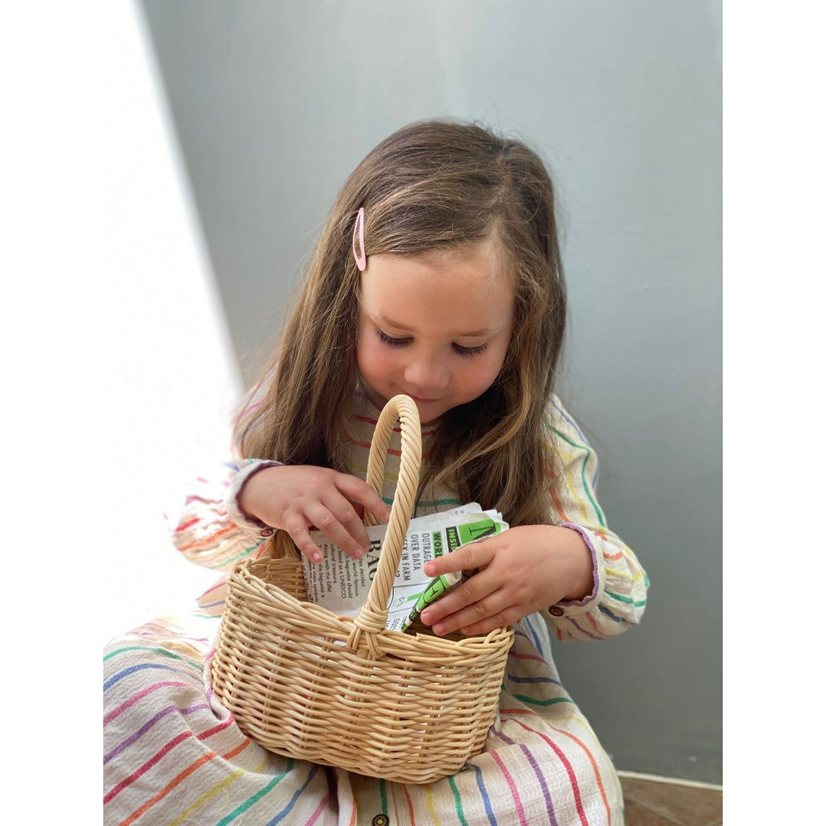 Wicker Shopping Basket