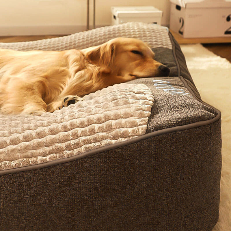 Large Thick Scratch-resistant Spine Protection Orthopaedic Dog Cushion Bed