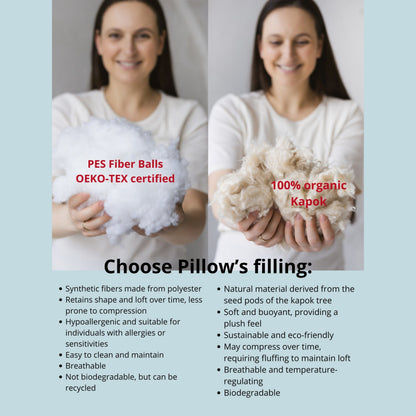 MINICAMP Long Maternity & Lumbar Support Pillow with Organic Cover in Navy Blue