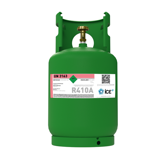 R410A Refrigerant Gas Refrigerant – 10 kg, Refillable Cylinder, 1/4 Connection