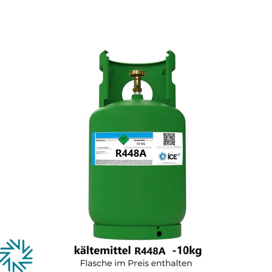 R448A Refrigerant 10 kg im Refillable Cylinder – 1/4" Connection