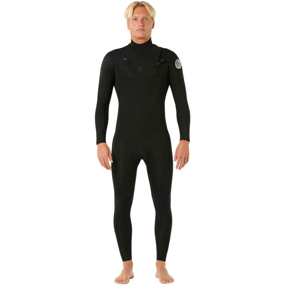 Rip Curl Dawn Patrol Pro Chest Zip 4/3mm Wetsuit Black