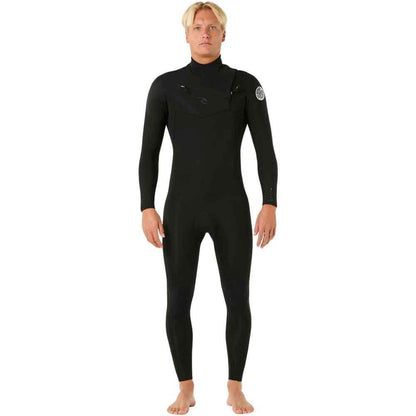 Rip Curl Dawn Patrol Pro Chest Zip 4/3mm Wetsuit Black