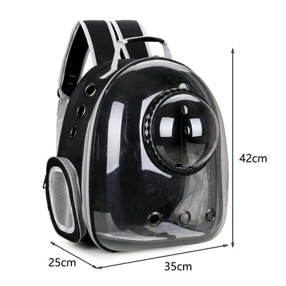 GalaxyPaw Transparent Space Capsule Pet Backpack