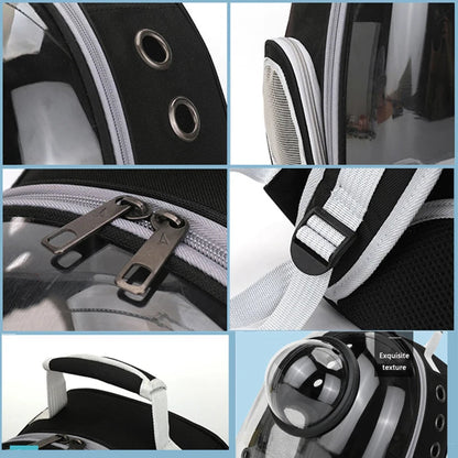 GalaxyPaw Transparent Space Capsule Pet Backpack