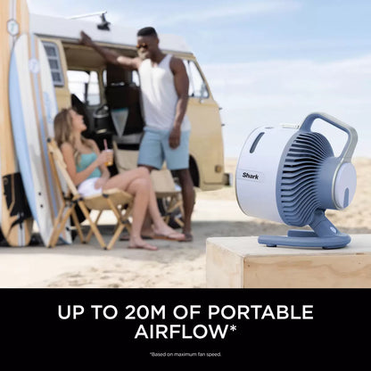 Shark FlexBreeze HydroGo Portable Misting Fan FA050UK – Glacier Blue