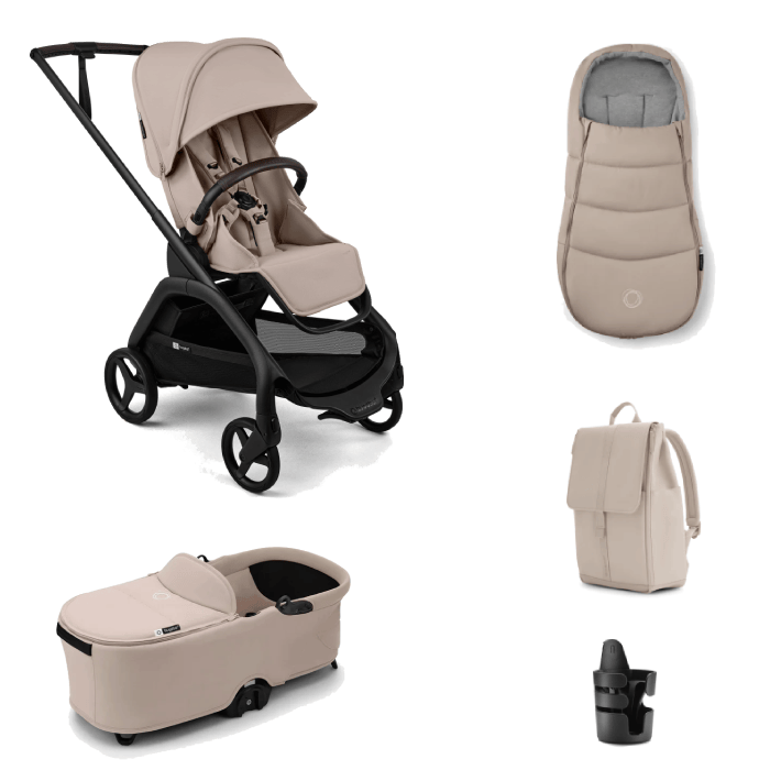 Bugaboo Dragonfly Plus Complete Bundle - Desert Taupe