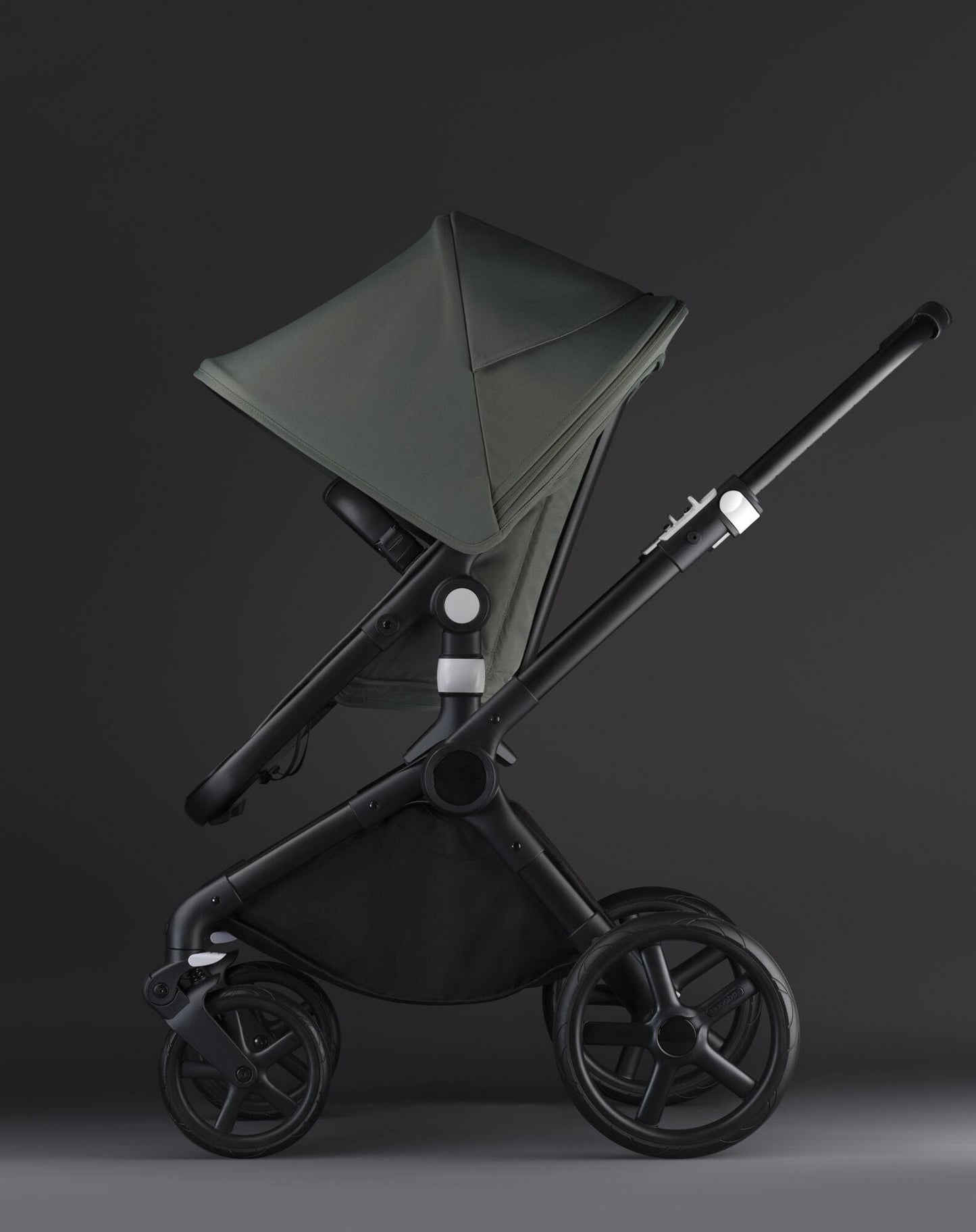 Bugaboo Fox Cub Essential Bundle - Black/Forest Green