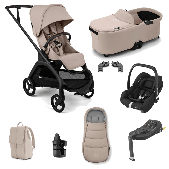 Bugaboo Dragonfly Plus (Cabriofix i-Size) Travel System - Desert Taupe