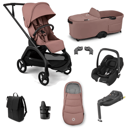 Bugaboo Dragonfly Plus (Cabriofix i-Size) Travel System - Dusty Pink