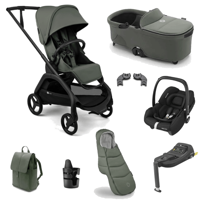 Bugaboo Dragonfly Plus (Cabriofix i-Size) Travel System - Forest Green
