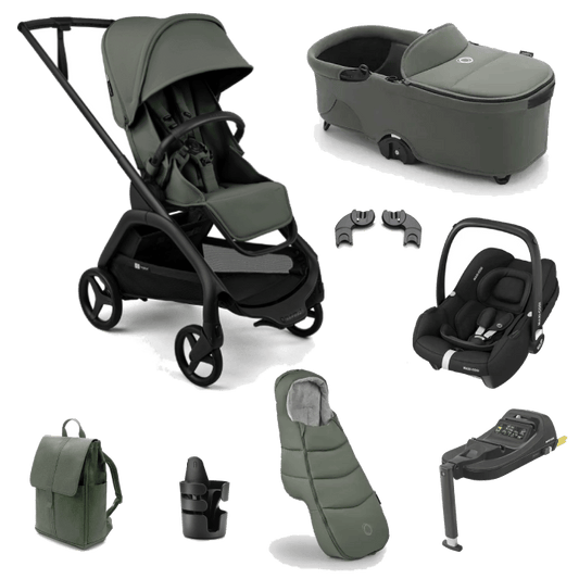 Bugaboo Dragonfly Plus (Cabriofix i-Size) Travel System - Forest Green
