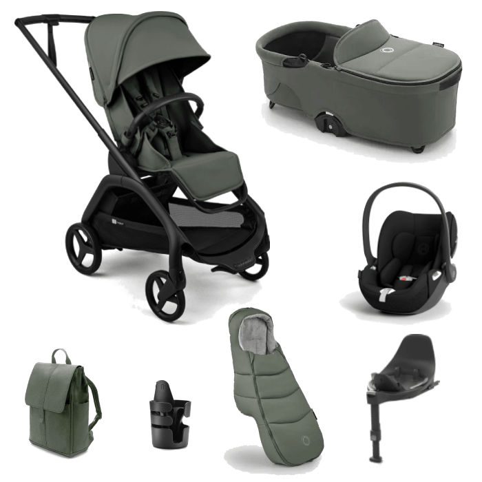 Bugaboo Dragonfly Plus (Cloud T) Travel System - Forest Green