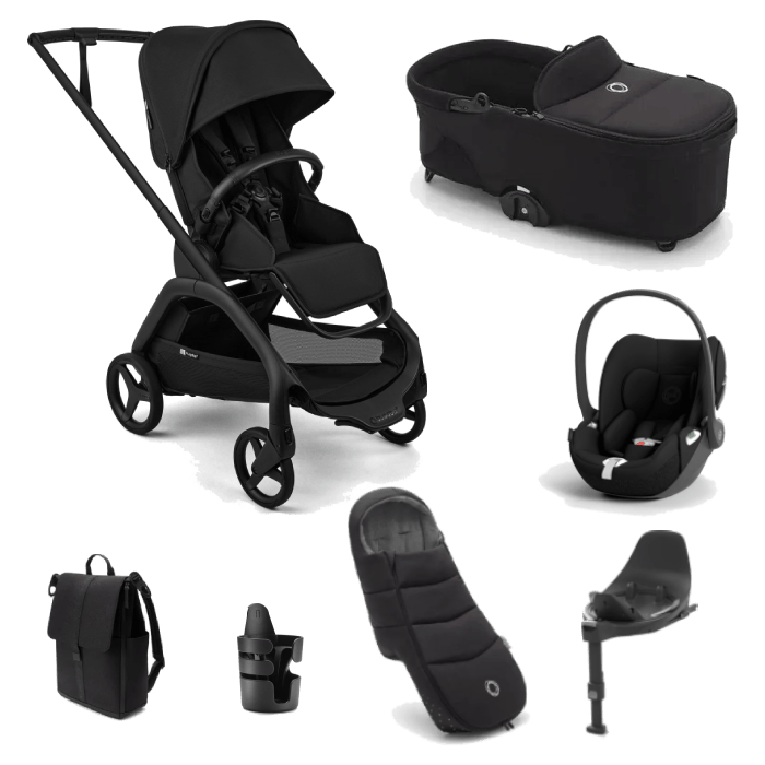 Bugaboo Dragonfly Plus (Cloud T) Travel System - Heritage Black