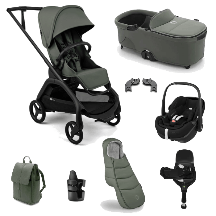 Bugaboo Dragonfly Plus (Pebble 360 PRO2) Travel System - Forest Green