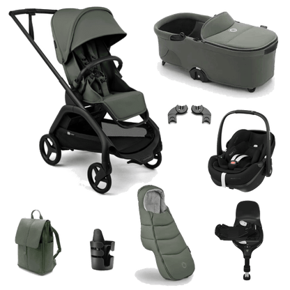 Bugaboo Dragonfly Plus (Pebble 360 PRO2) Travel System - Forest Green