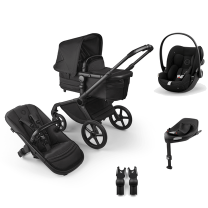 Bugaboo Fox 5 (Cloud G) Travel System, Noir Limited Edition - Black Moonlight