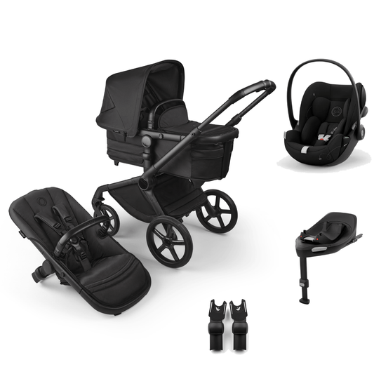 Bugaboo Fox 5 (Cloud G) Travel System, Noir Limited Edition - Black Moonlight