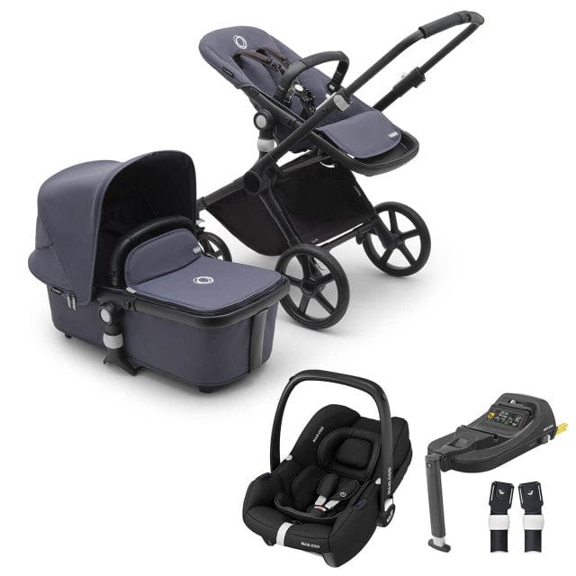 Bugaboo Fox Cub Cabriofix i-Size Travel System - Black/Stormy Blue