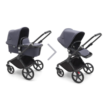 Bugaboo Fox Cub Cloud T Travel System - Black/Stormy Blue