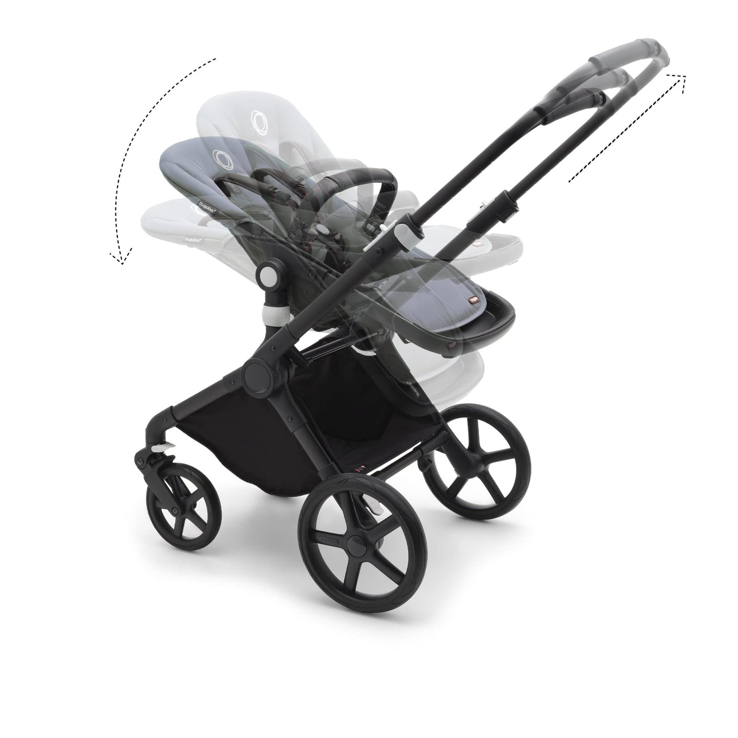 Bugaboo Fox Cub Cabriofix i-Size Travel System - Black/Stormy Blue