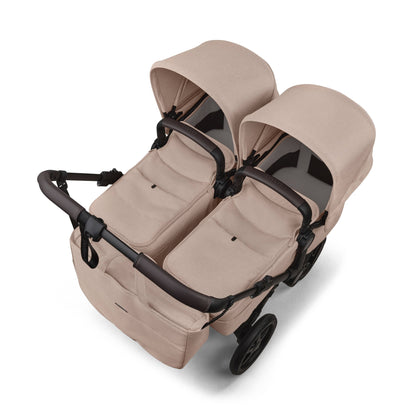 Bugaboo Donkey 6 Twin (Cloud T Plus) Travel System - Desert Taupe/Cozy Beige