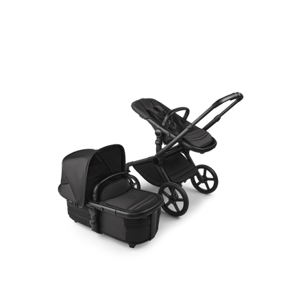 Bugaboo Fox 5 (Coral Slide PRO) Travel System - Noir Limited Edition, Black Moonlight