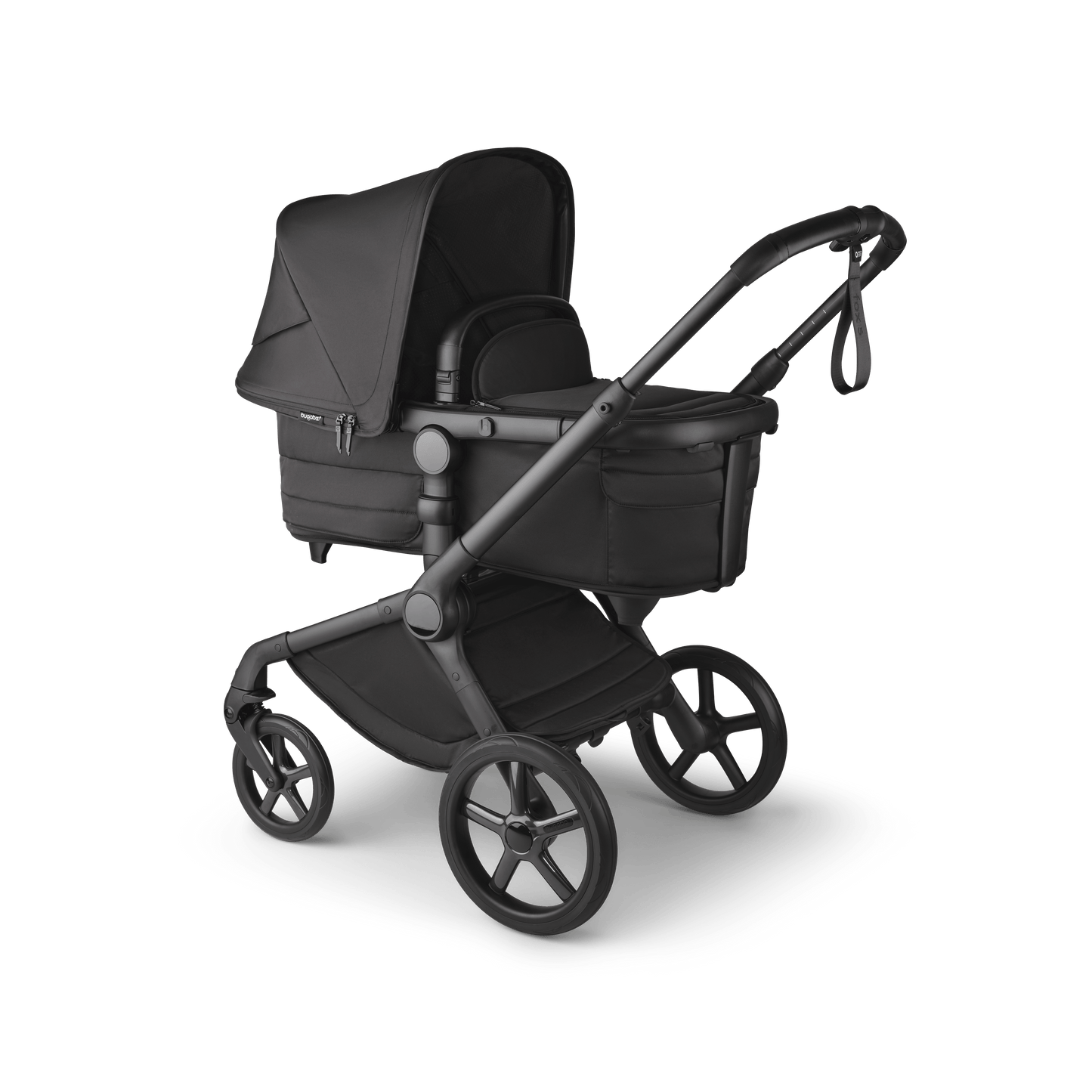 Bugaboo Fox 5 (Coral Slide PRO) Travel System - Noir Limited Edition, Black Moonlight