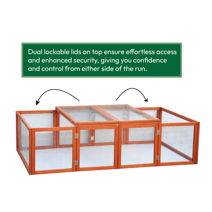 6ft Wooden Folding Pet Run