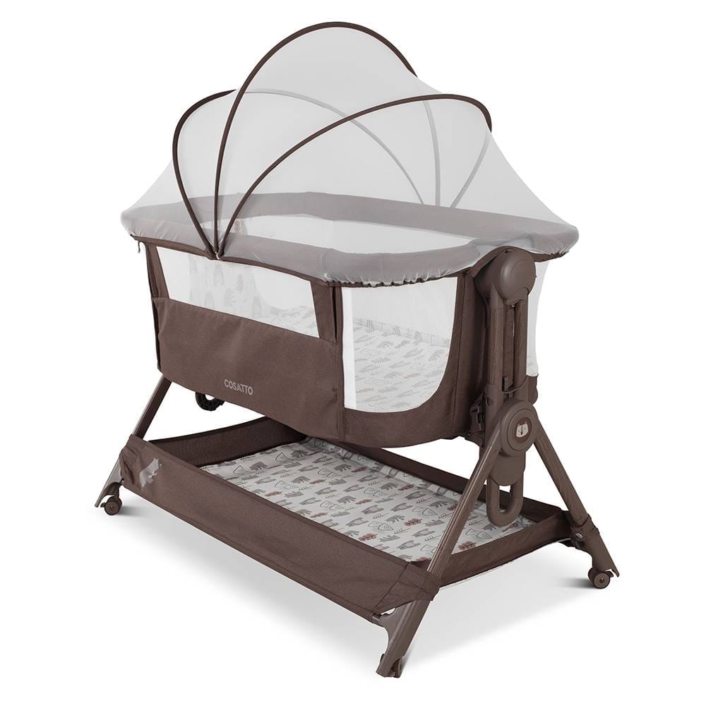 Cosatto Close to Me Folding Bedside Crib - Bear Hug
