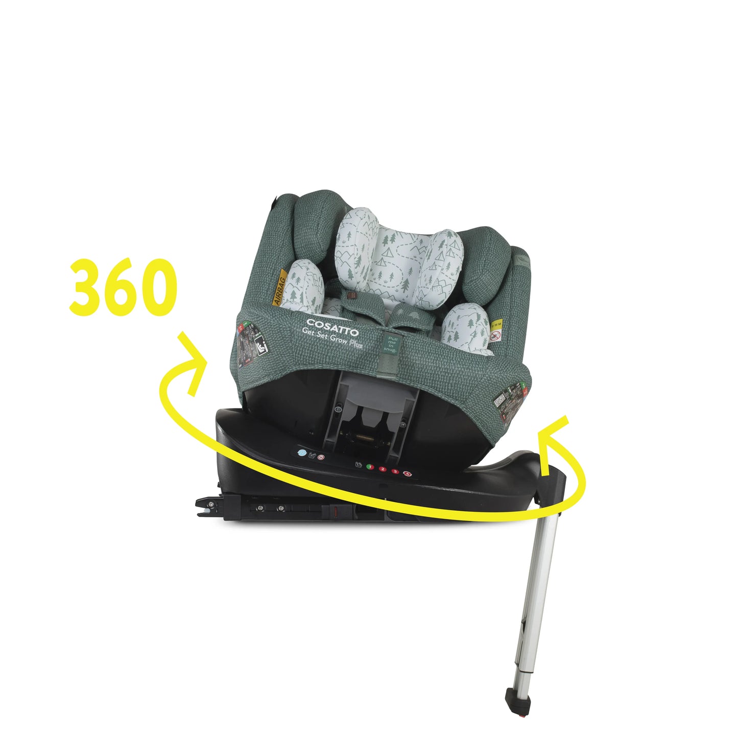 Cosatto Get Set Grow Plus i-Size 360 Car Seat - Tiny Treetops