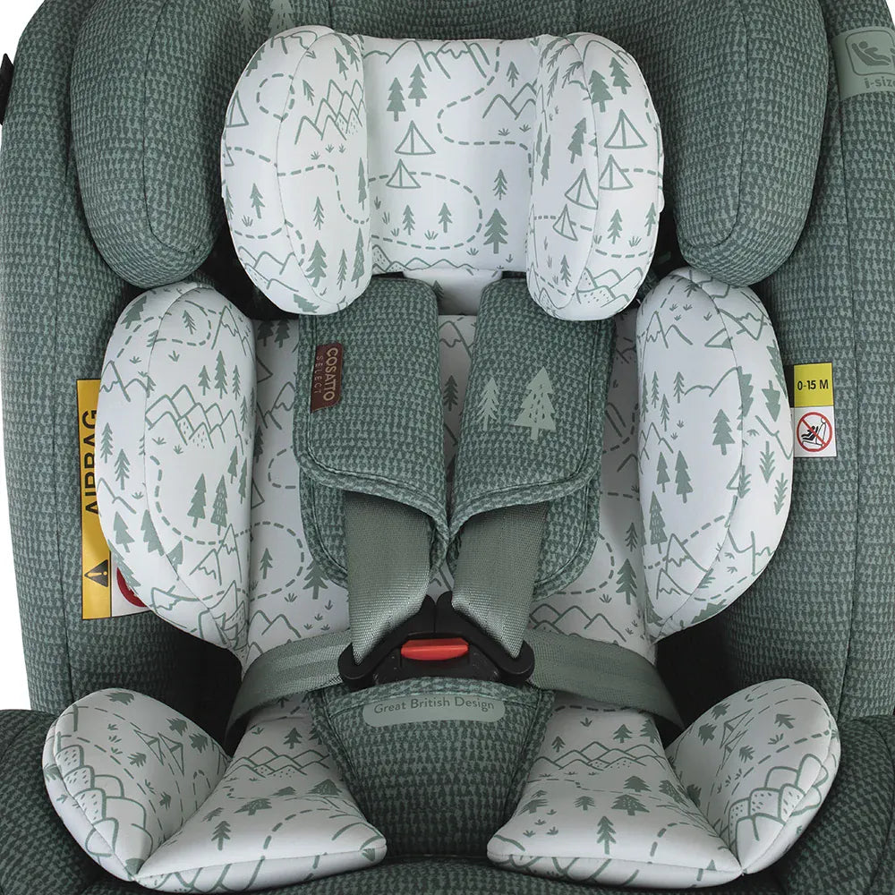 Cosatto Get Set Grow Plus i-Size 360 Car Seat - Tiny Treetops